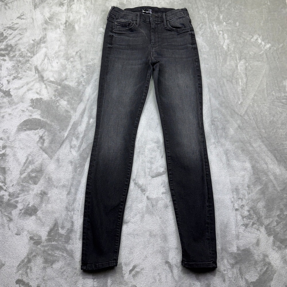 MOTHER The Looker Night Hawk Gray Wash‎ Skinny Jeans Women's Size 25 Grunge